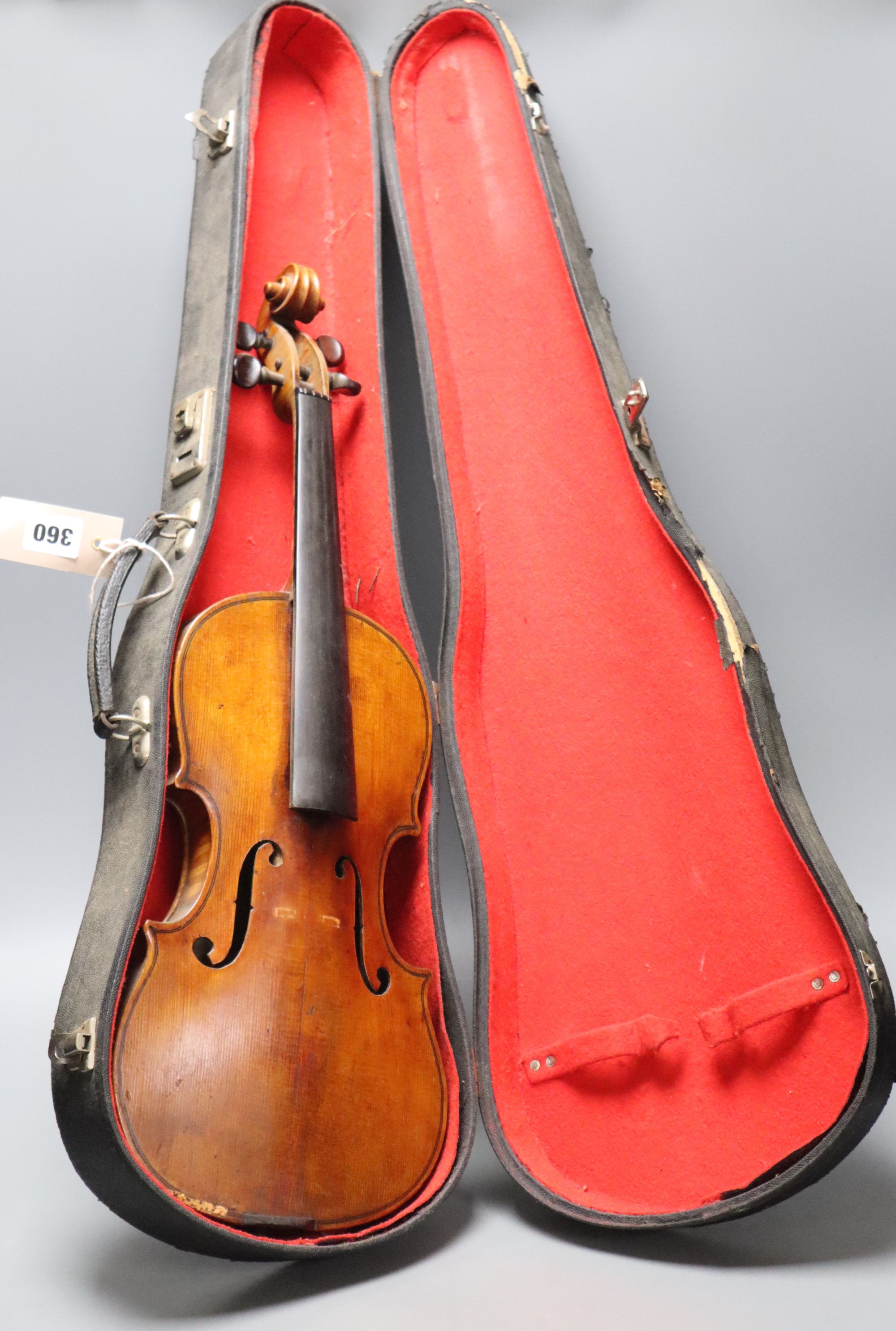 A 19th century violin in case